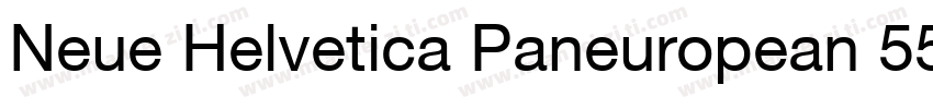 Neue Helvetica Paneuropean 55 Roman字体转换